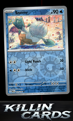 Reverse Holofoil Snover 059/182 Pokemon Common SV10: Destined Rivals Card NM
