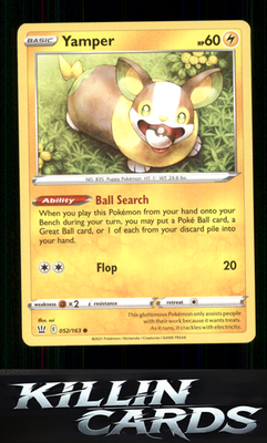 Yamper 052/163 Pokemon Common SWSH05: Battle Styles Card NM