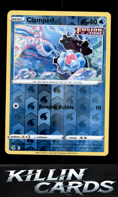 Reverse Holofoil Clamperl 065/264 Pokemon Common SWSH08: Fusion Strike Card NM