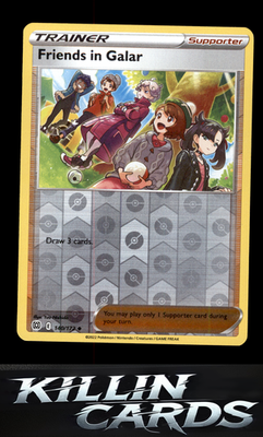 Reverse Holofoil Friends in Galar 140/172 Pokemon Uncommon SWSH09: Brilliant Sta