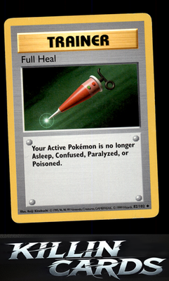Full Heal 082/102 Pokemon Uncommon Base Set (Shadowless) Card LP