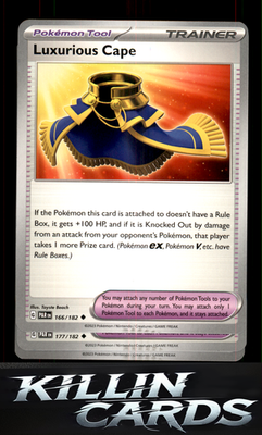 Luxurious Cape 166/182 Pokemon Uncommon SV04: Paradox Rift Card LP