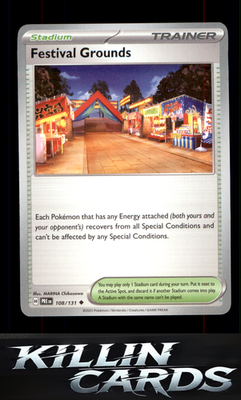 Festival Grounds 108/131 Pokemon Uncommon SV: Prismatic Evolutions Card NM