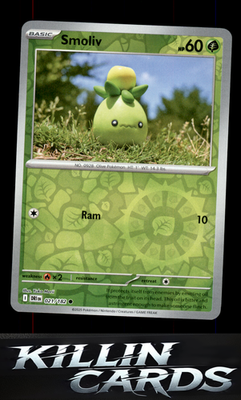 Reverse Holofoil Smoliv 021/182 Pokemon Common SV10: Destined Rivals Card NM