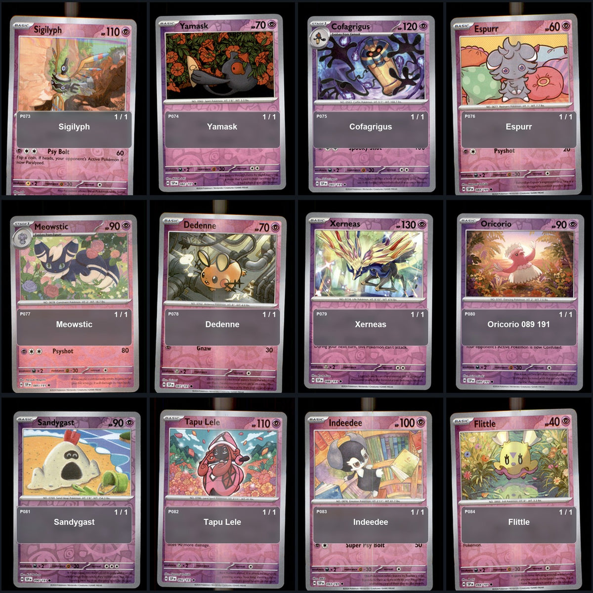 Pokemon TCG SV08: Surging Sparks Reverse Holo Master Set 154 Reverse Holo Card