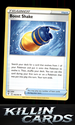 Boost Shake 142/203 Pokemon Uncommon SWSH07: Evolving Skies Card NM