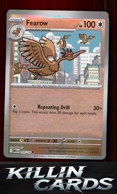 Reverse Holofoil Fearow 103/132 Pokemon Common ME01: Mega Evolution Card NM