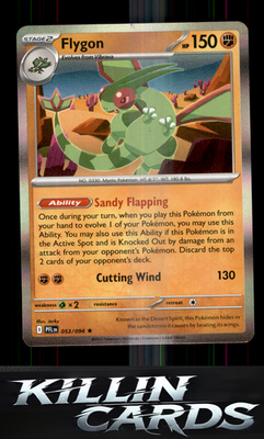 Flygon - 053/094 053/094 Pokemon Rare ME02: Phantasmal Flames Card NM