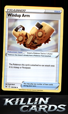 Windup Arm 170/196 Pokemon Uncommon SWSH11: Lost Origin Card NM