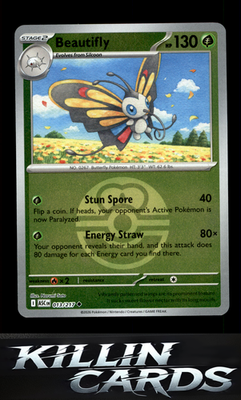 Reverse Holofoil Beautifly - 013/217 (Love Ball) 013/217 Pokemon Uncommon ME: As