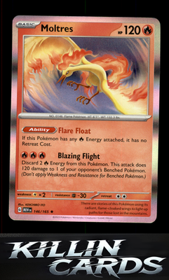 Moltres 146/165 Pokemon Rare SV: Scarlet & Violet 151 Card NM