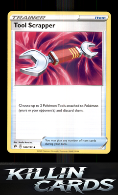 Tool Scrapper 168/192 Pokemon Uncommon SWSH02: Rebel Clash Card NM