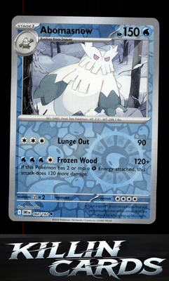 Reverse Holofoil Abomasnow 060/182 Pokemon Uncommon SV10: Destined Rivals Card N