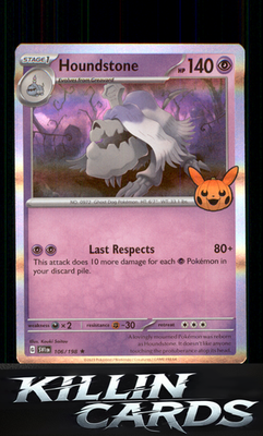Houndstone 106/198 Pokemon Rare SV01: Scarlet & Violet Base Set Card NM