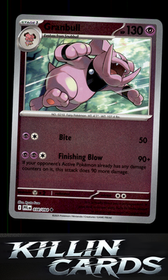 Reverse Holofoil Granbull 038/094 Pokemon Uncommon ME02: Phantasmal Flames Card