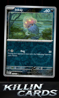 Reverse Holofoil Inkay 137/197 Pokemon Common SV03: Obsidian Flames Card NM