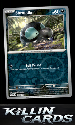 Reverse Holofoil Shroodle - 145/193 145/193 Pokemon Common SV02: Paldea Evolved