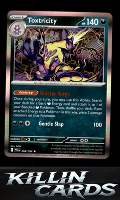 Toxtricity 068/094 Pokemon Rare ME02: Phantasmal Flames Card NM