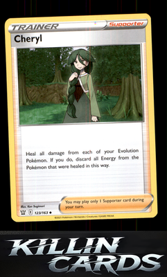 Cheryl 123/163 Pokemon Uncommon SWSH05: Battle Styles Card NM