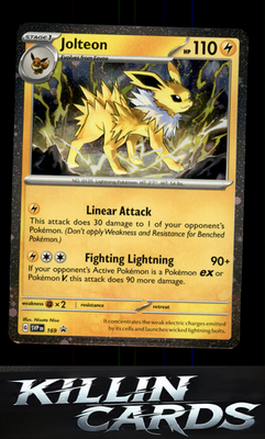 Jolteon - 169 (Cosmos Holo) 169 Pokemon Rare SV: Scarlet & Violet Promo Cards Ca