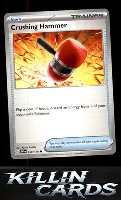 Crushing Hammer 168/198 Pokemon Common SV01: Scarlet & Violet Base Set Card NM