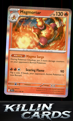 Magmortar 021/159 Pokemon Rare SV09: Journey Together Card NM