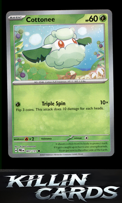 Cottonee (Poke Ball Pattern) 007/131 Pokemon Common SV: Prismatic Evolutions Car