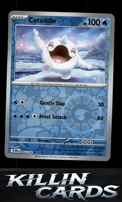 Reverse Holofoil Cetoddle 064/182 Pokemon Common SV10: Destined Rivals Card NM