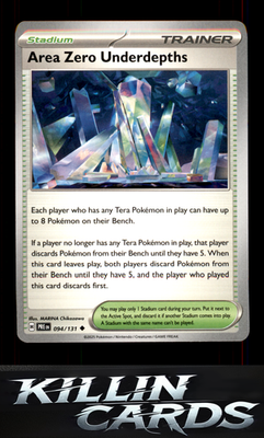 Area Zero Underdepths 094/131 Pokemon Uncommon SV: Prismatic Evolutions Card NM