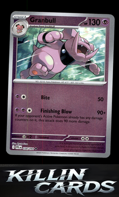 Reverse Holofoil Granbull 038/094 Pokemon Uncommon ME02: Phantasmal Flames Card