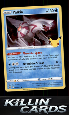 Palkia 004/025 Pokemon Holo Rare Celebrations Card NM
