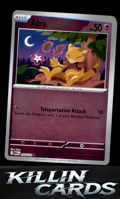 Reverse Holofoil Abra 054/132 Pokemon Common ME01: Mega Evolution Card NM