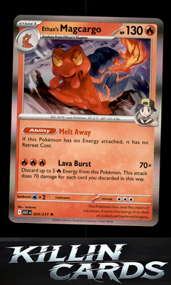 Ethan's Magcargo - 024/217 024/217 Pokemon Rare ME: Ascended Heroes Card NM