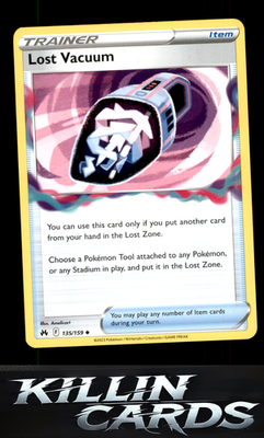 Lost Vacuum 135/159 Pokemon Uncommon SWSH: Crown Zenith Card NM