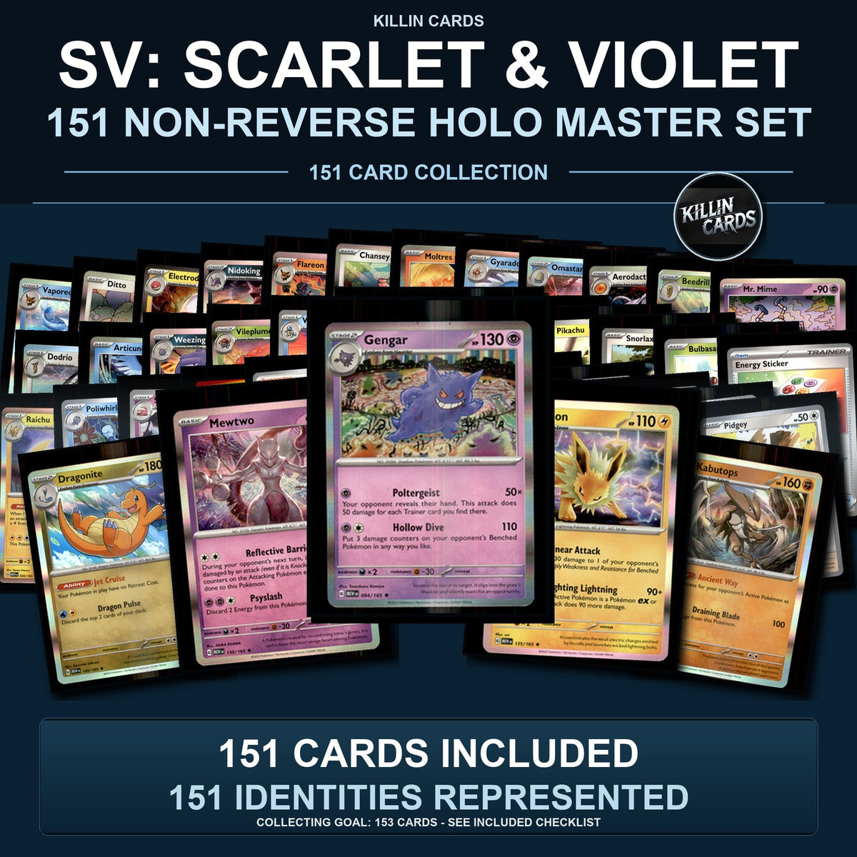 Pokemon TCG SV: Scarlet & Violet 151 C/UC/R Standard Set 151 Cards