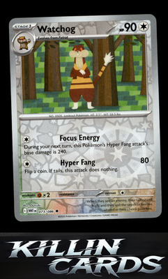 Reverse Holofoil Watchog 073/086 Pokemon Uncommon SV: White Flare Card NM