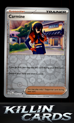 Reverse Holofoil Carmine 103/131 Pokemon Uncommon SV: Prismatic Evolutions Card