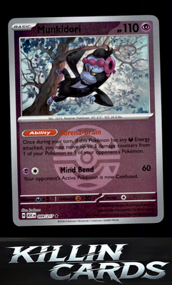 Reverse Holofoil Munkidori (Dusk Ball) 099/217 Pokemon Rare ME: Ascended Heroes