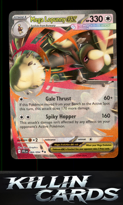 Mega Lopunny ex - 084/094 084/094 Pokemon Double Rare ME02: Phantasmal Flames Ca