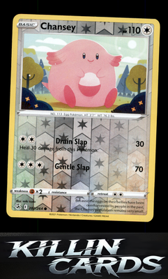 Reverse Holofoil Chansey 202/264 Pokemon Common SWSH08: Fusion Strike Card NM