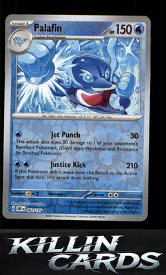 Reverse Holofoil Palafin 062/197 Pokemon Rare SV03: Obsidian Flames Card NM