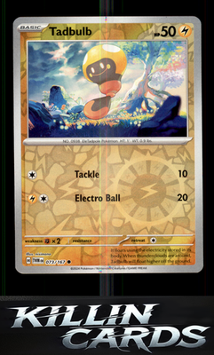 Reverse Holofoil Tadbulb 073/167 Pokemon Common SV06: Twilight Masquerade Card N