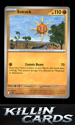 Solrock 106/217 Pokemon Uncommon ME: Ascended Heroes Card NM