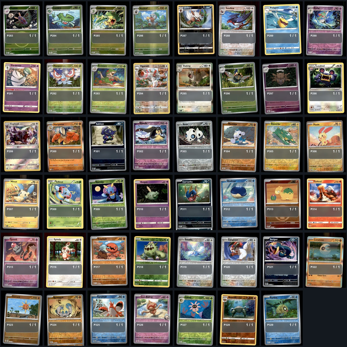 Pokemon TCG Pokemon National Pokedex Set (Generations 1-9) 987 Cards Collection
