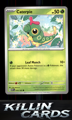 Caterpie - 010/165 010/165 Pokemon Common SV: Scarlet & Violet 151 Card NM