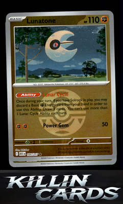 Reverse Holofoil Lunatone (Dusk Ball) 105/217 Pokemon Rare ME: Ascended Heroes C