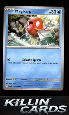 Magikarp 129/165 Pokemon Common SV: Scarlet & Violet 151 Card NM