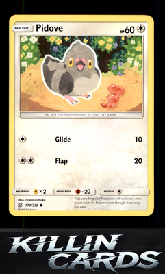 Pidove 174/236 Pokemon Common SM - Unified Minds Card NM