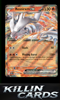 Reshiram ex 020/086 Pokemon Double Rare SV: White Flare Card NM