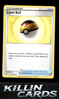 Level Ball 129/163 Pokemon Uncommon SWSH05: Battle Styles Card LP
